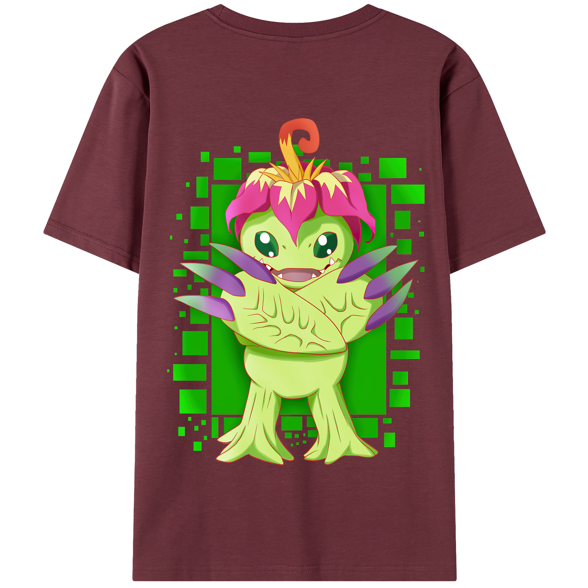 （画像用） Digimon デジタルモンスター/デジモン 綿100％半袖Tシャツ（背面プリント）
